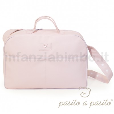 Borsa Da Viaggio Pasito A Pasito Alejandra In Ecopelle Rosa Bolsa Canastilla Piel Rosa
