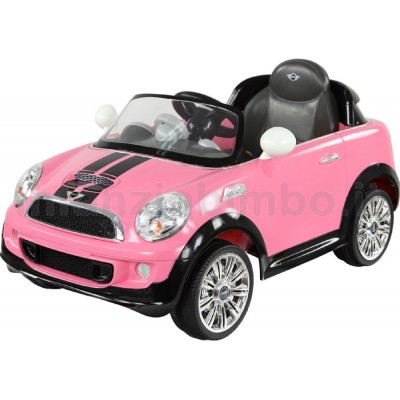 Auto Elettrica Rollplay Mini Cooper S Roadster 6v Rosa