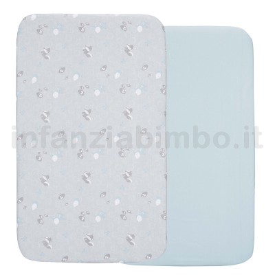 SET LENZUOLA CON ANGOLI PER CULLA CHICCO NEXT 2 ME 2 PZ PRINCESS PER CULLA  CHICCO NEXT 2 ME 2 PZ SKY