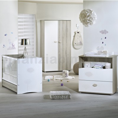Chambre Bebe Trio Nael Lit Commode Armoire Sauthon