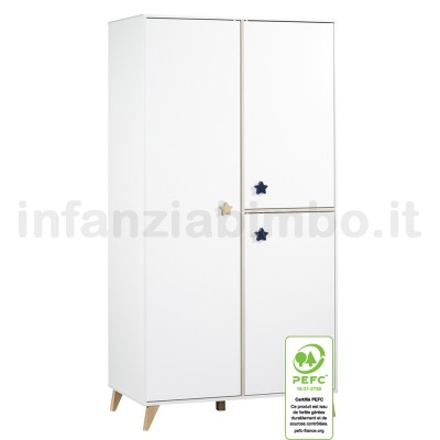 Armoire Chambre Bebe Oslo Boutons Etoile Sauthon