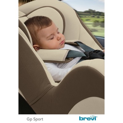 SEGGIOLINO AUTO BREVI GP SPORT 0 18 KG MARRONE BEIGE