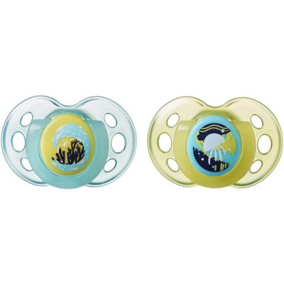 NEW!! Tommee Tippee Glow In The Dark Night Time Soothers Twin Pack (18-36 Months) | Malaysia - Foto 6