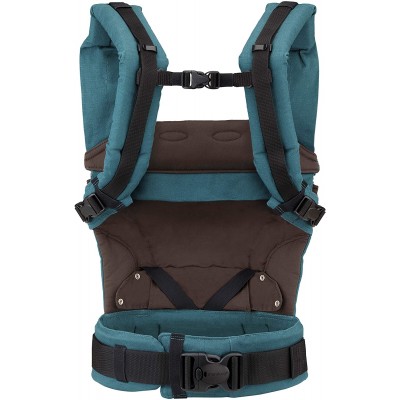 MARSUPIO MANDUCA FIRST BABY CARRIER PURE COTTON PETROL BLUE BROWN