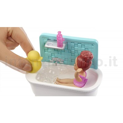 barbie con vasca da bagno
