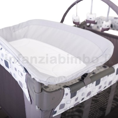 Graco contour electra travel cot top block party