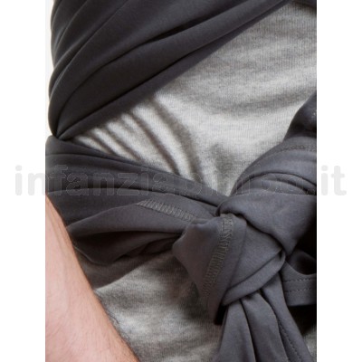 FASCIA PORTA BEBE BYKAY STRETCHY WRAP DELUXE ANTHRACITE TAGLIA M