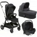 Trio Chicco One4Ever Light Pirate Black con Seggiolino Auto Kory Black