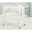 Piumone e Paracolpi Beige Angy + Materasso per Culla Bolin Bolon Allegra