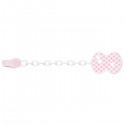 Clip Chicco Con Catenella Rosa