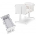 Culla Erbesi Ninna Bianco/Bianco + Completo Piumone