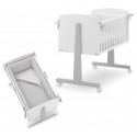Culla Erbesi Ninna Bianco/Grigio + Completo Piumone