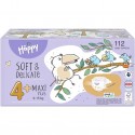 Box Happy Pannolini 4+ Maxi Plus 9-15 Kg (112 pz)