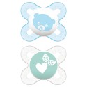 Succhietti Mam Start Nanò 0-2m Silicone Nature Guardian Azzurro/Verde