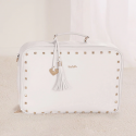 Borsa Nanan Mamma Borchiata Bianca