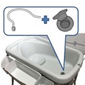 Kit Scarico Chicco per Vaschetta Bagnetto Fasciatoio Cuddle & Bubble Dots