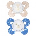 Succhietto Chicco Physio Comfort Silicone 2pz Beige Blu 6-16m