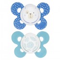 Succhietto Chicco Physio Comfort Silicone 2pz Blu Celeste 6-16m