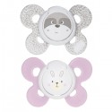 Succhietto Chicco Physio Comfort Silicone 2pz Beige Rosa 0-6m