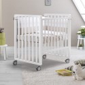 Lettino Evolutivo Co-Sleeping Pali Transformer Bianco (Trasformabile da Culla a Lettino a Divanetto a Poltroncina a Montessoriano + 2 Materassi + Piumone Paracolpi Menta)