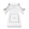 Completo Piumone Erbesi Dudù Bianco Tortora