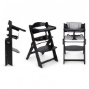 Innovaciones Ms Seggiolone Evolutivo Pieghevole Full Plus Nero con Cuscino Grigio