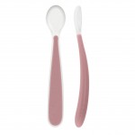 Chicco Cucchiaio Morbido in Silicone 6m+Bi-Pack Rosa
