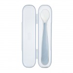Cucchiaio Chicco in Morbido Silicone con Custodia 6m+