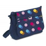 Borsa Maternit&agrave; Joyello Comoda Blu Navy Pois Colorati