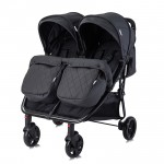 Lorelli Passeggino Gemellare DUO black con borsa