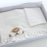 Set Lenzuola Carrozzina Nanan 3pz Tato Panna