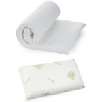 Materasso per Lettino da Campeggio Kiby Arrotolabile H4 + Cuscino Lettino Antisoffoco Memory Foam Kiby Alto H5,5