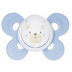 Succhietto Chicco Physio Comfort Silicone Celeste Bianco 0-6m 