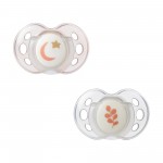 Succhietto Tommee Tippee 2 Pz Night Time 18-36m Rosa