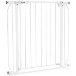 Lionelo Truus Slim White Cancelletto di Sicurezza-Larghezza Regolabile da 75 fino a 105 cm 