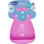 Bavaglino Pappa Chicco Rigido Con Tasca Rosa