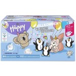 Box Regalo Nascita Happy 84 Pannolini 1 Newborn 2-5 Kg + 112 Salivettine Sensitive