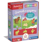 Gioco da Tavolo Educativo Clementoni Sapientino Baby Montessori Animali e Sagome