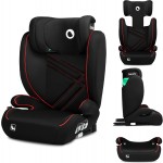Lionelo Hugo I-Size Seggiolino Auto ISOFIX Sporty Black Red 100-150 cm
