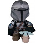 Peluche Simba Star Wars Mandalorian 30 cm. + The Child 7 cm.