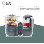 Babymoov Nutribaby + Cuocipappa Multifunzione 6 in1 Opal Green 