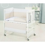 Piumone e Paracolpi Beige Angy + Materasso per Culla Bolin Bolon Allegra