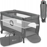 Lionelo Stefi Plus Box / Lettino da viaggio Pieghevole 2 liveli 0-3 anni Grey Multicolor