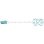 Clip Chicco Con Catenella Azzurro Onde