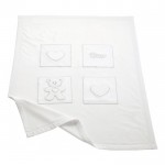 Copertina Pile Lettino Loving Bear Pali Bianco