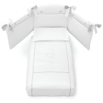 Completo Piumone Erbesi Cuori Bianco