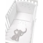 Completo Piumone Erbesi Elly Bianco Grigio
