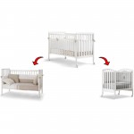 Set Pali Flippy Bianco (Lettino Trasformabile in Culla + 2 Materassi + Piumone Paracolpi)