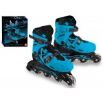 Pattini Mondo Boy in Line Taglia 33-36 Blu Nero