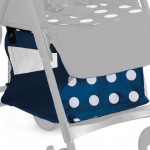 Cestello per Passeggino Joyello Musino Light Blu Navy Pois Bianchi